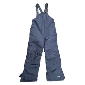 Lands End Kids Snow Bib Overalls Pants Blue Insulated Winter Ski Pants 6